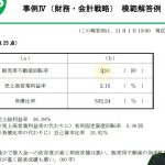 【事例４】令和２年度中小企業診断士第２次試験　事例４解答速報